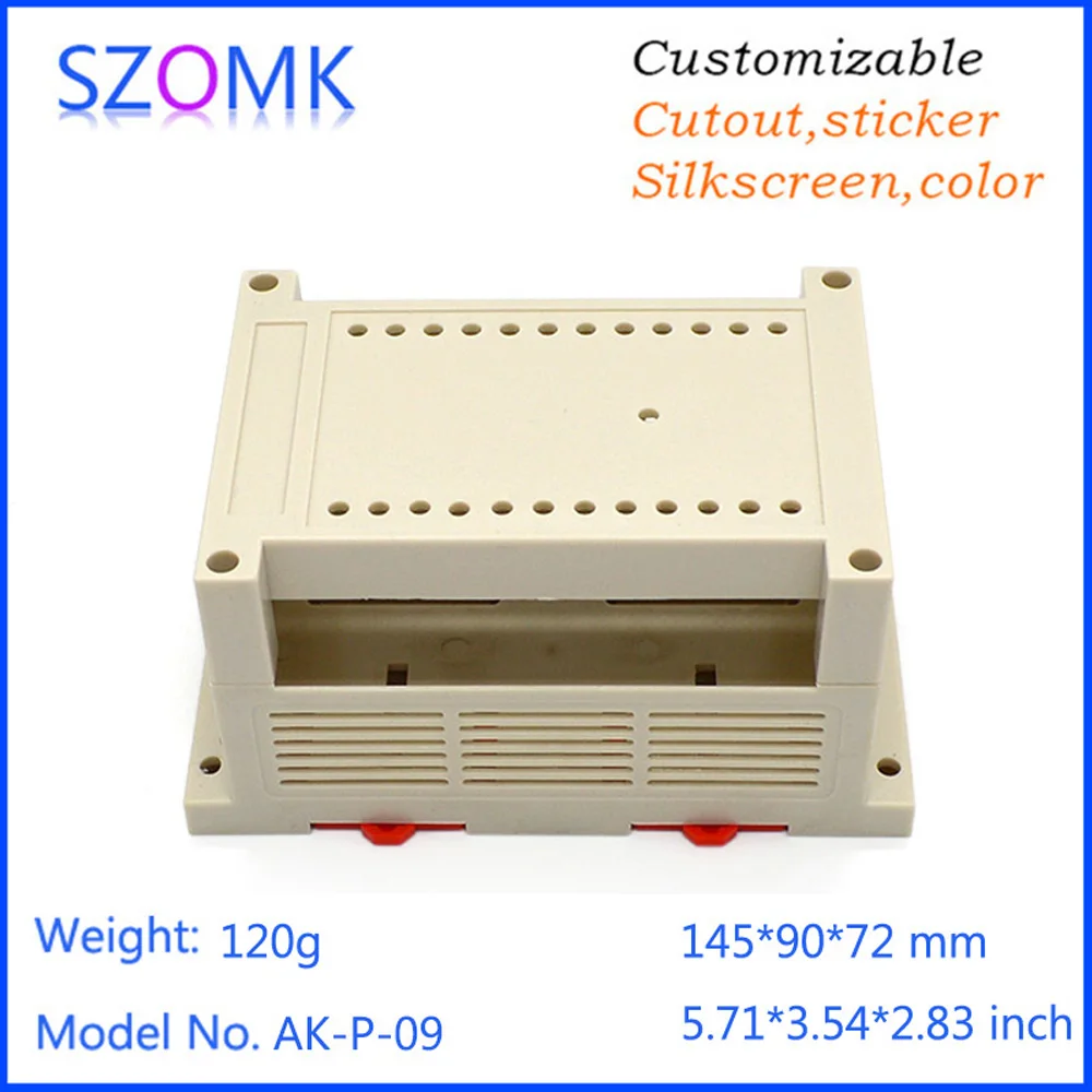 

10Piece a lot Plastic industrial junction box control enclosure with pcb connector termnal block145*90*72mm