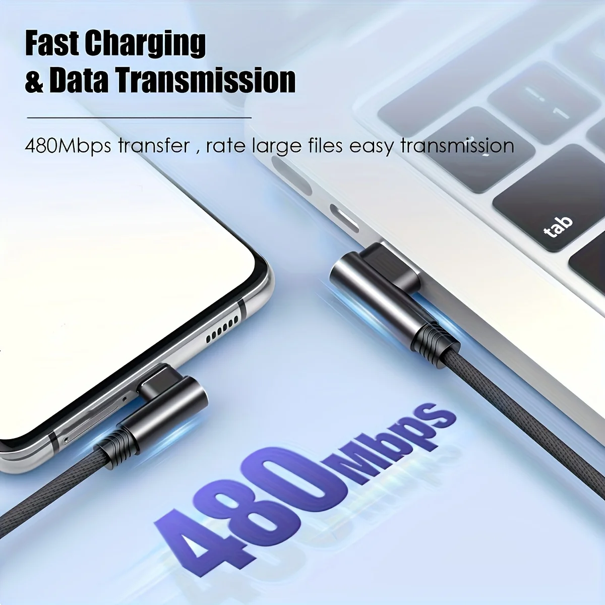 High-Speed 20-30W USB-C Cable for Fast Charging & Data Sync - Choose Your Length (1m - 3m), Multi-Device Compatibility