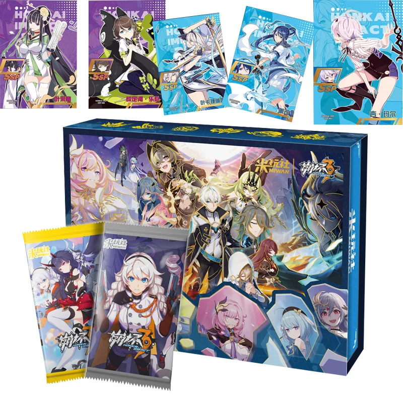 

Anime Peripheral Rare Cards Honkai Impact 3 Original Peripheral Card Collection Family Party Game Toys Anime Kids Festive Gifts