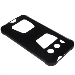Sleek Black Transparent Silicone Phone Case - Durable, Soft TPU Protective Shell for Oukitel G5 (Black)