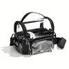 Professional Makeup Brush Holder - Large Clear Waterproof Cosmetic Organizer Bag with Adjustable Strap and Dividers for Easy Acc 1