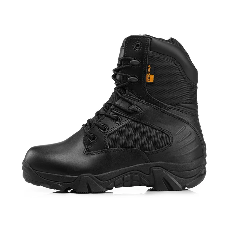 Men Military Tactical Boots Winter Leather Black Special Force  Desert Ankle Combat Boots Safety Work Shoes Army Boots