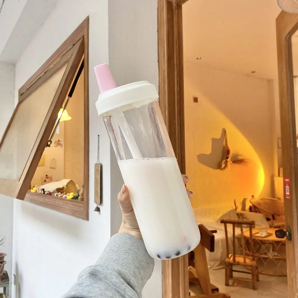 Outdoors Fashion Portable Water Cup Straigh Drinking Water Bottle Plastic Kettle Drink Cup Straw Cup