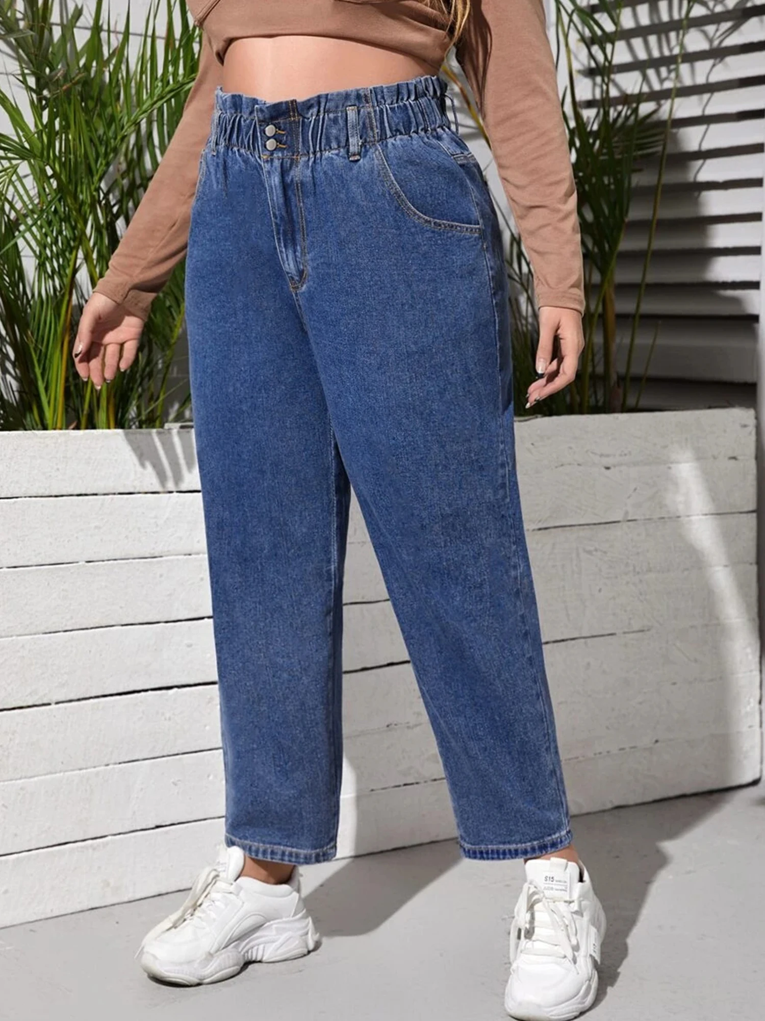 

Plus Size Women Jeans Hot Sale Lady Jeans for Women 100kgs Black Color Women Jeans 2022 Autumn Winter Lady Jeans Hot Sales