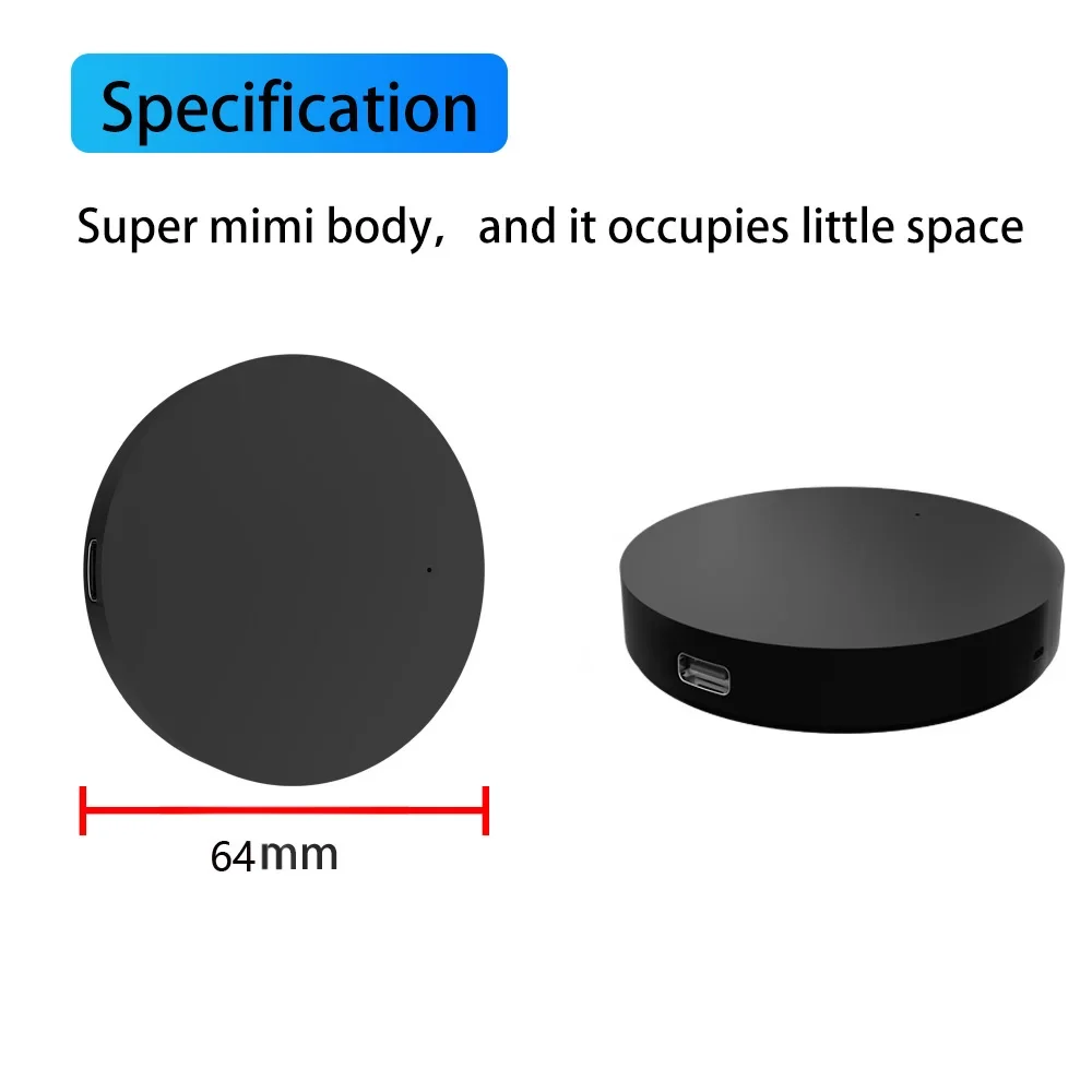 Tuya WiFi Smart Universal IR Remote Control DIY Smart Home Control For TV DVD AUD AC Alexa Google Home LIfe APP