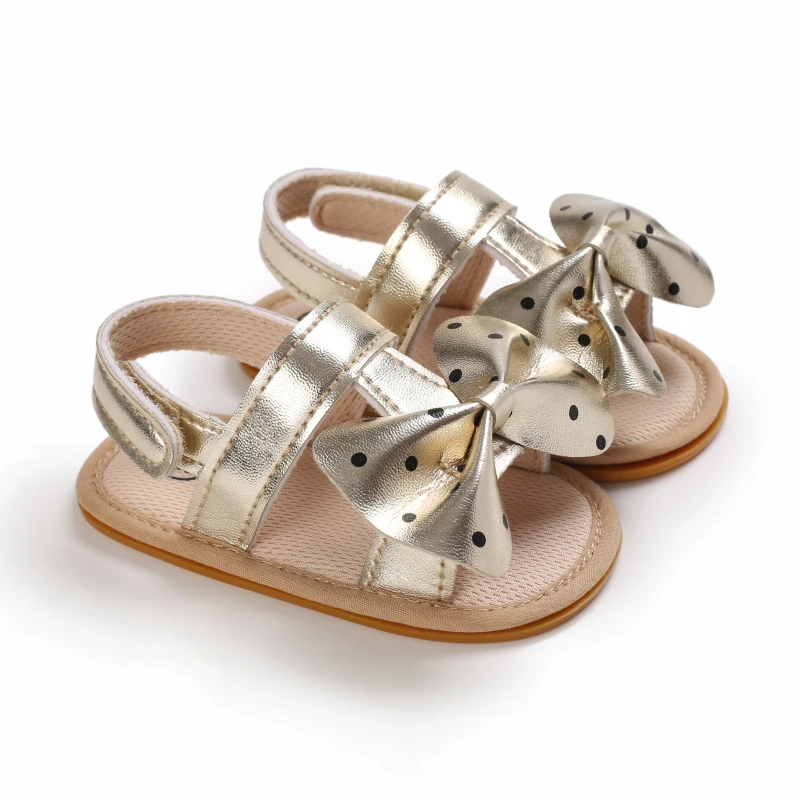 Baby Walking Shoes Golden Baby First Walkers Shoes Gold Princess Shoes Comfortable Soft Soled Non Slip Walking Shoes Pre-Walkers