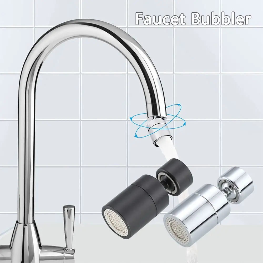 2 Mode Washbasin Faucet Nozzle 360&deg; Rotary Splashback Faucet Aerator Kitchen Sink