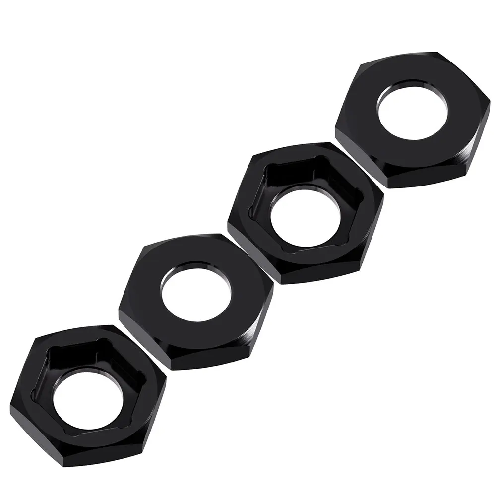TRINOOD 4Pcs Alu 합금 휠 16 진수 어댑터 17mm  24mm/12mm  17mm 드라이브 허브 결합기 1/8 RC 크롤러 자동차 버기 트럭 부품