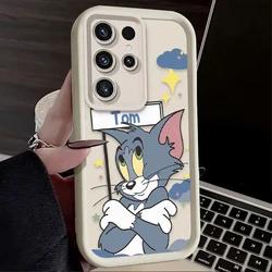 Charming Tom and Jerry Cartoon Matte Soft Phone Case - Galaxy S24 Ultra (1)