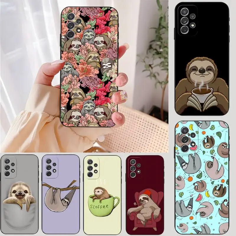 Bradipo Animale Cassa Del Telefono Funda Shell Per Samsung A51 A52 A71 A72 A20 A21Se A30S A31 A32 A70 A80 Copertura