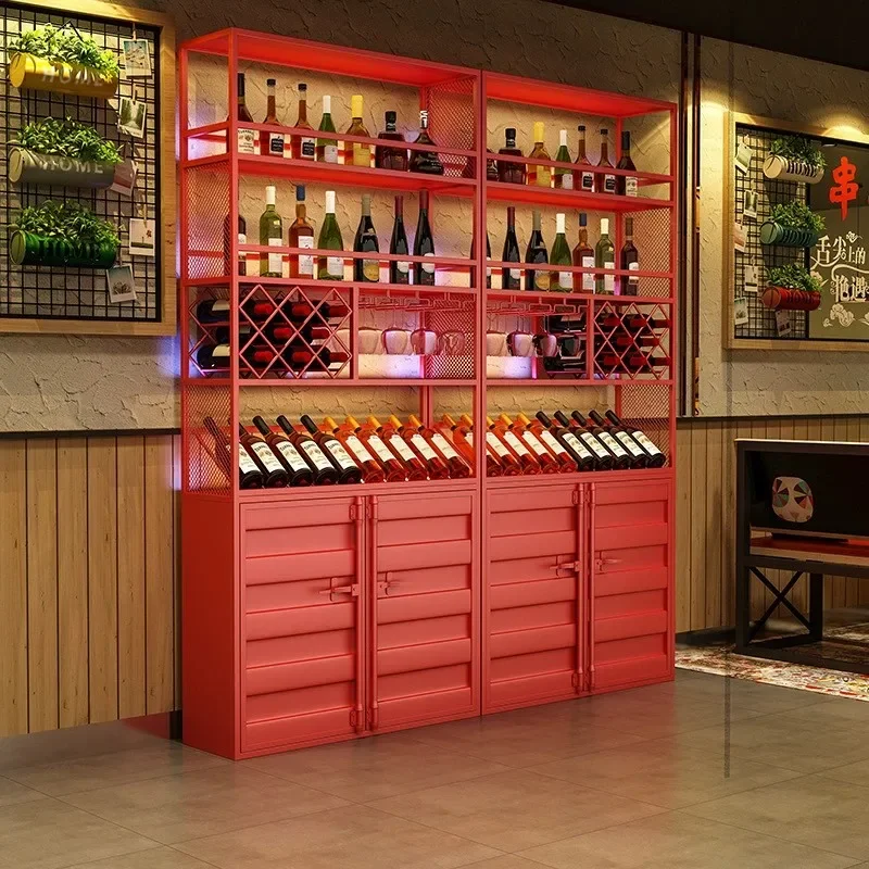 Wine Decoration Modern Home Bar Accessories Shelves Portable Open Cabinets Cabinet Luxury Outdoor Whiskey Wall Drinks Showcase