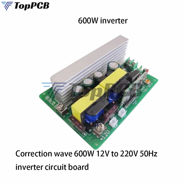 Inversor 12v a 220v - 240V 600W Cantonape Onda Sinusoidal Modificada  Transformador 12v a 220v Conversor con 2 Puertos USB y 1 Enchufe de AC  Diseño de