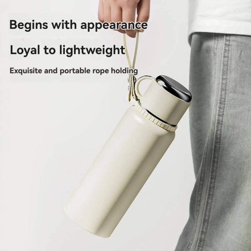 Thermos water Bottle Vacuum Flask with smart lid Stainless Steel Insulated drinkware Tea Bottles Keep Cold Hot 2L