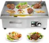 Commercial Electric Griddle 22'' Flat Top Grill Countertop Griddle 3000W 110V Stainless Steel Teppanyaki Grill Large Griddles fo 1