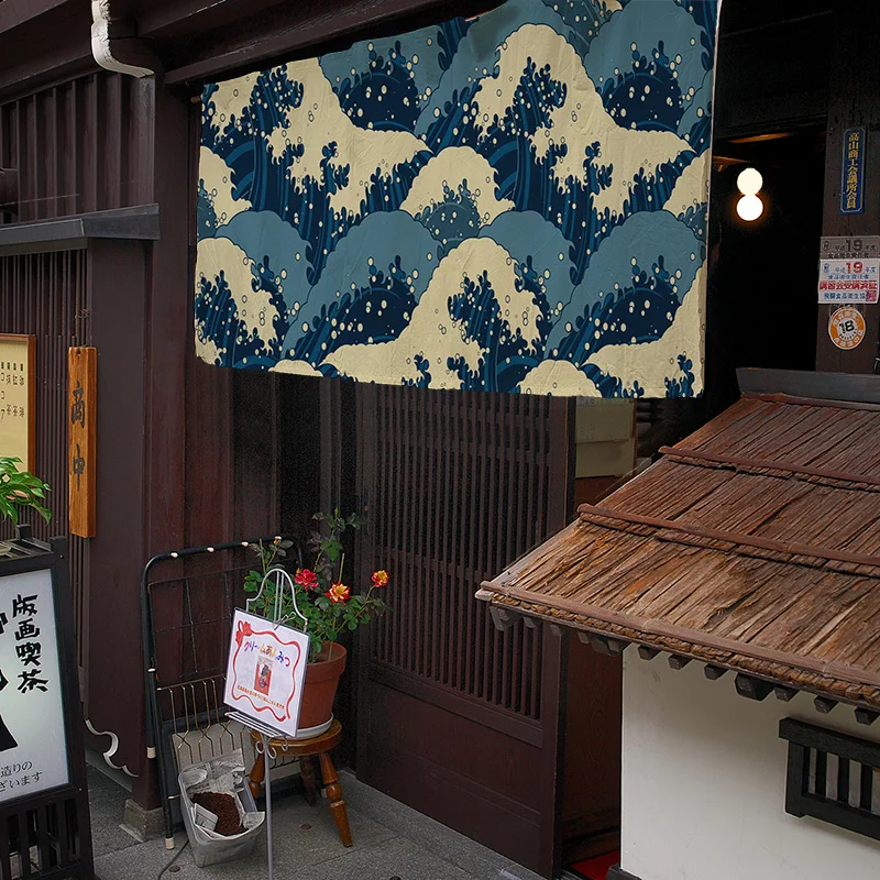 Japanese Decorative Hanging Curtain Restaurant Door Head Short Curtain Store Half Curtain Kitchen Cloth Curtain Noren 3