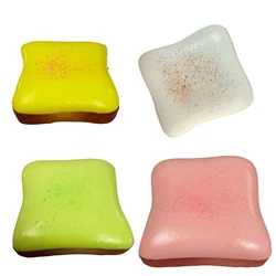 Squishy Bread Fidget Toy - Soft Stress Relief Squeeze & Slow Rebound Sensory Experience (Opp bag 4pcs)