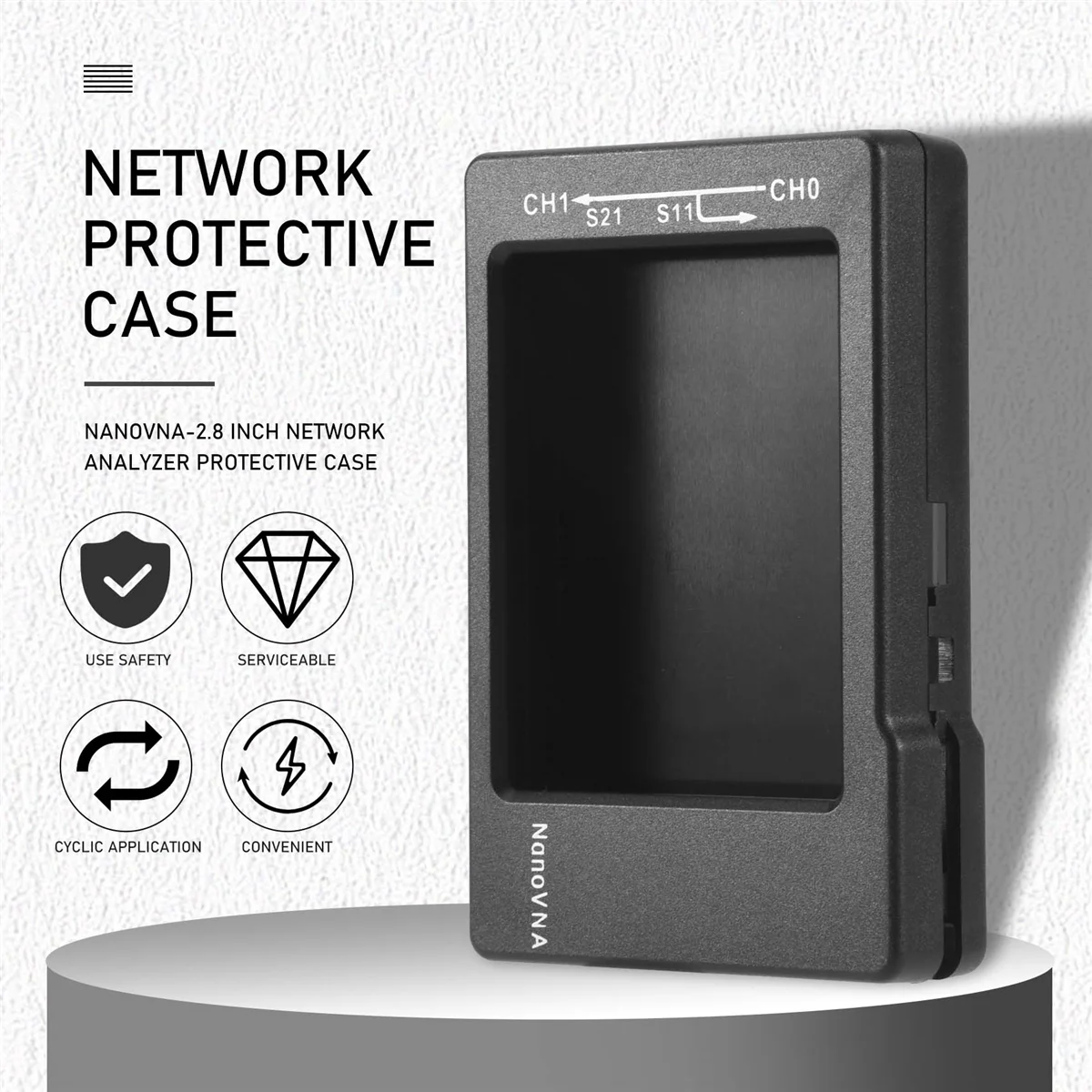 Tools NanoVNA-2.8 Inch Network Analyzer Protective Case