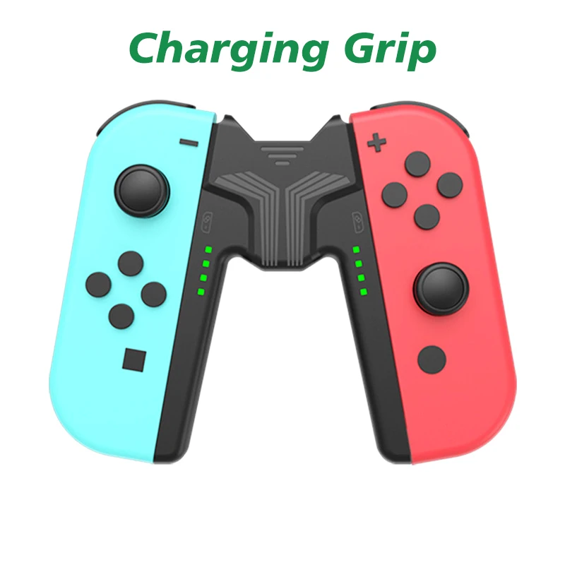 Impugnatura Di Ricarica Per Nintendo Switch Joy-Con Staffa Di Ricarica Mobile Per Joycon Play Durante La Ricarica Accessori Per Impugnatura Caricabatt