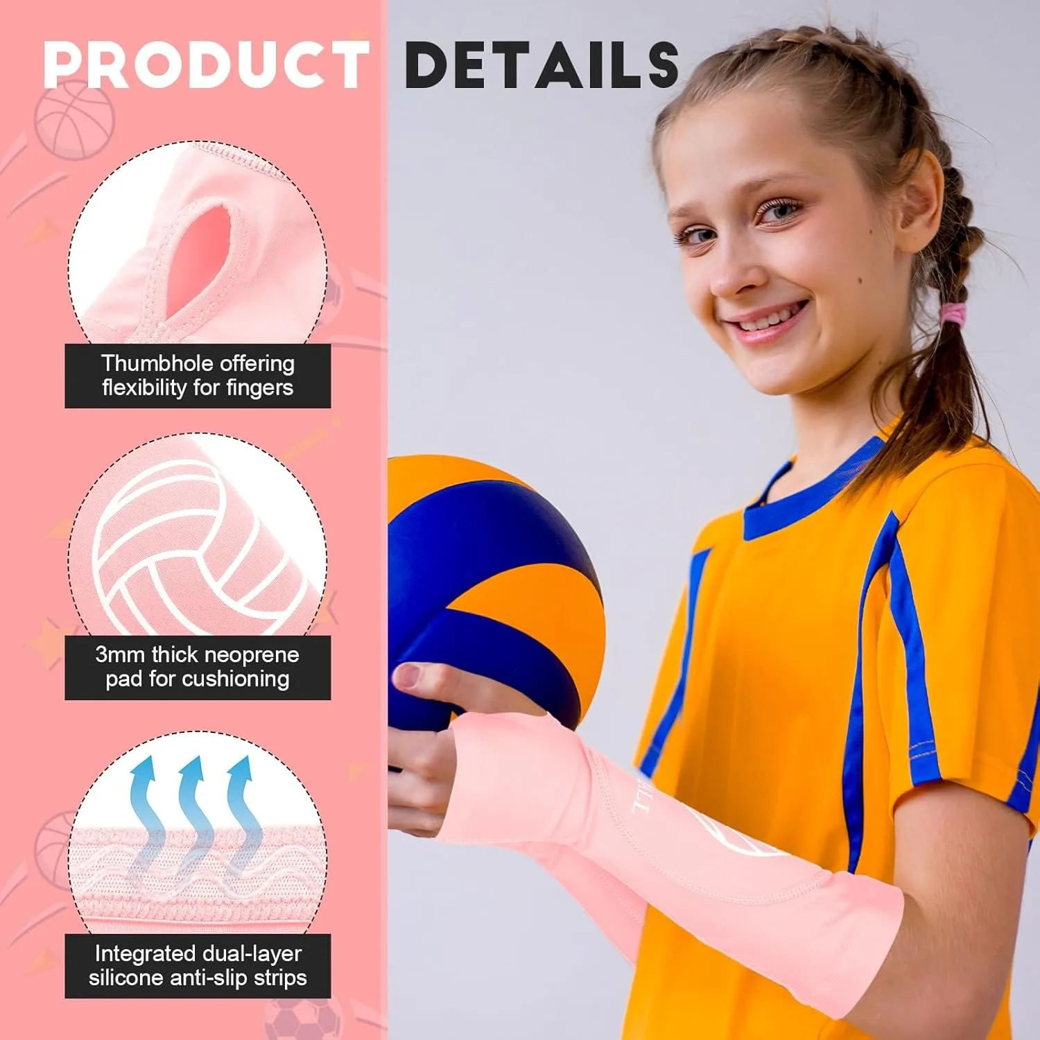 Youth Volleyball Arm Sleeves 3
