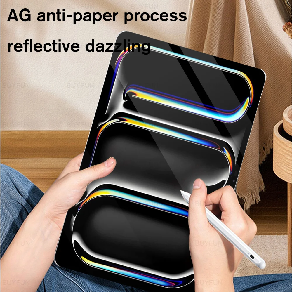 Like Paper Magnetic Screen Protector for iPad Pro 13 2024 Matte Anti-Glare Writing Film for iPad Air 11 inch Removable Draw Film 5