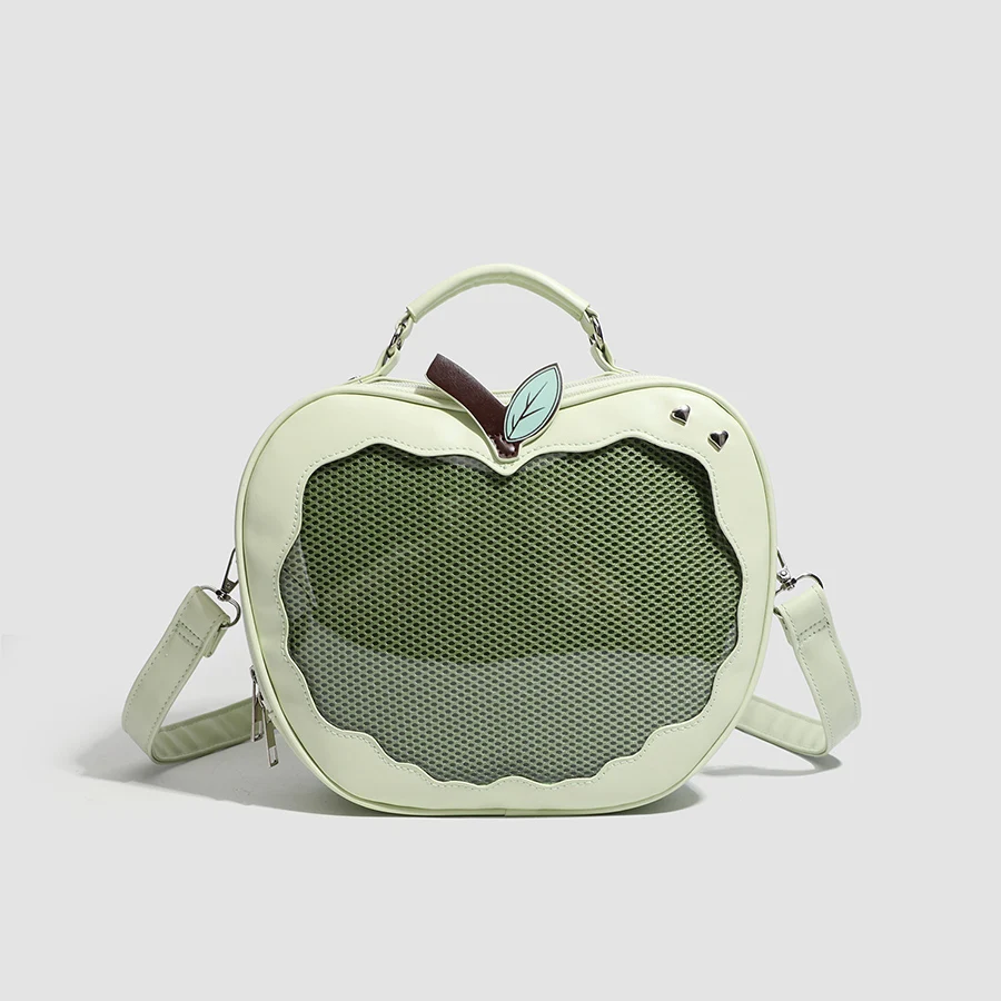 Apple-shaped Clear Backpack Y2k Harajuku Shoulder Bag Women Korean