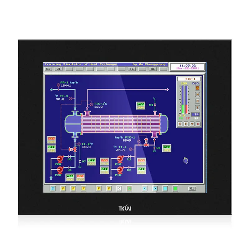 19 Inch Embedded Industrial Capacitive Touch Screen Monitor Highprecision 5wire Resistive