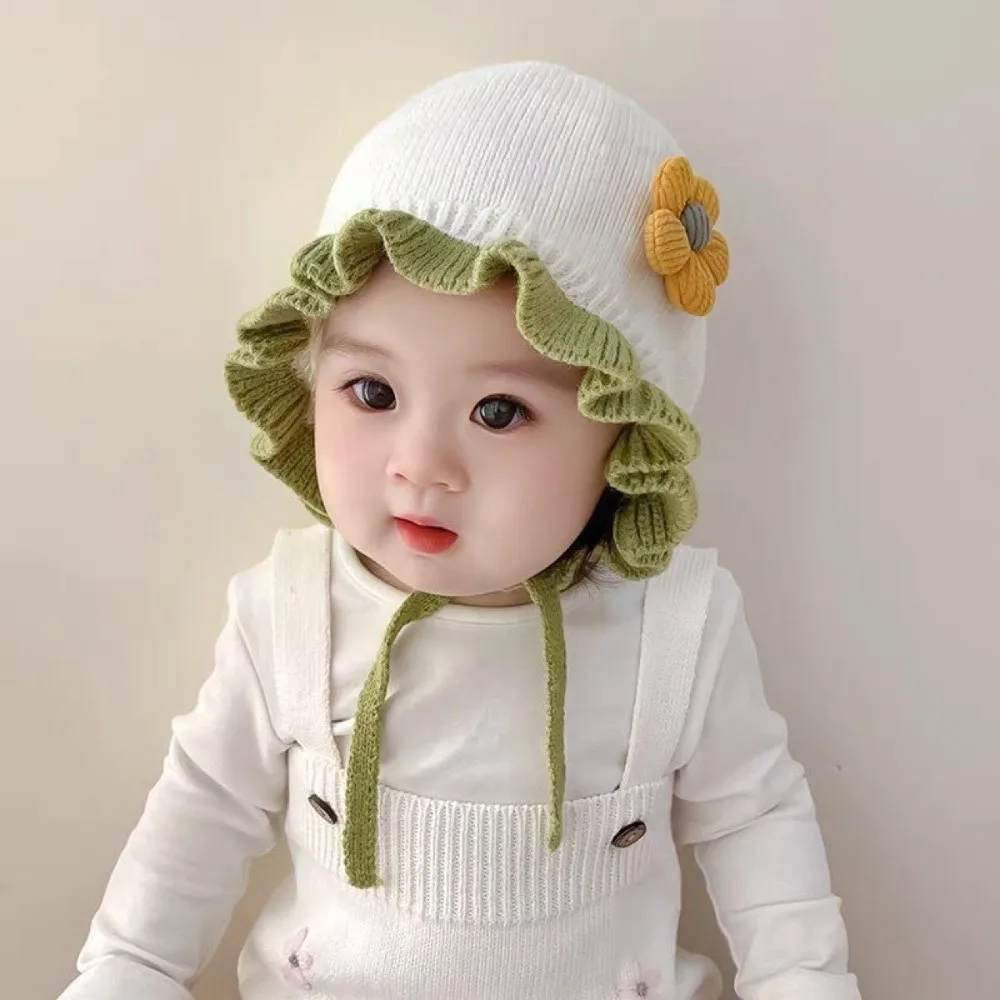Warm Lace Kids Ear Protection Hat Polyester Winter