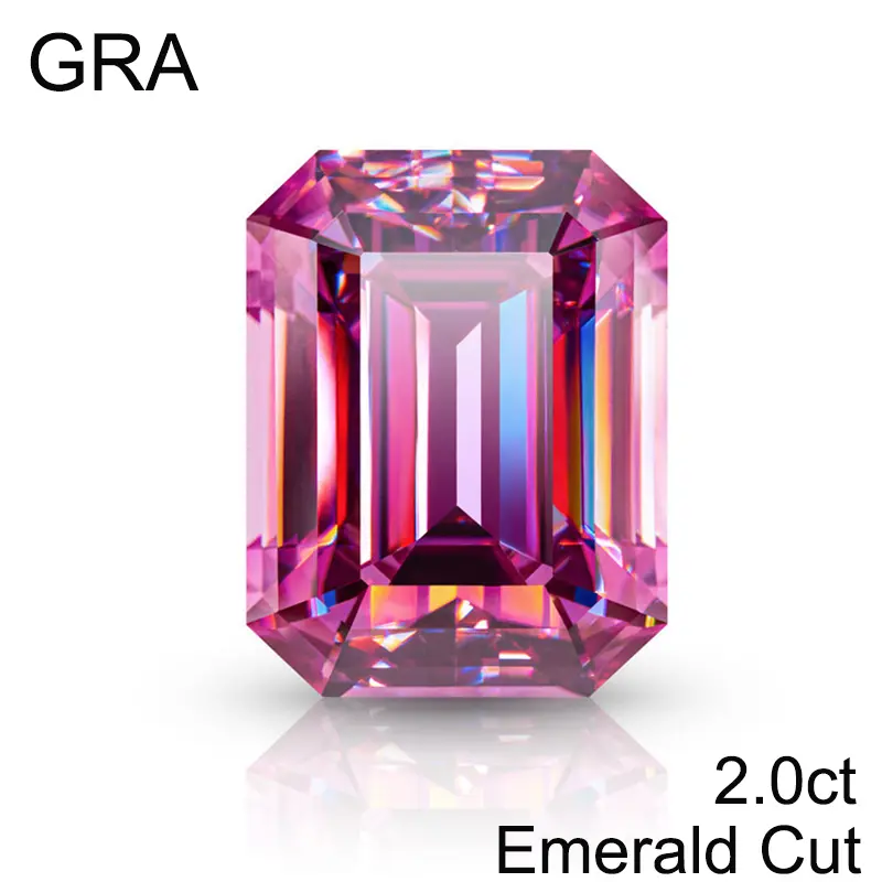 Pink Loose Moissanite 100% Real Lab Gemstone Stones For Women Jewelry Diamond Ring Material GRA Round/Pear/Emerald/Oval Cut - Image 25