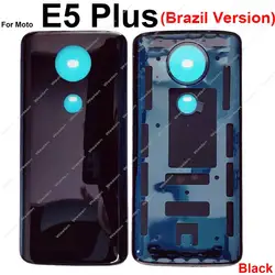 Premium Rear Battery Cover Housing for Motorola Moto E Series (E5 Plus-Brazil Black)