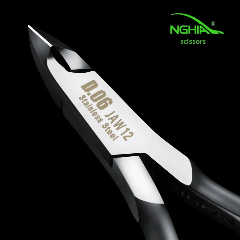 Vietnamese Authentic Stainless Steel Nail Clipper Single Fork Professional Tool for Nail Art Shop Dead Skin Scissors D06 Nghia