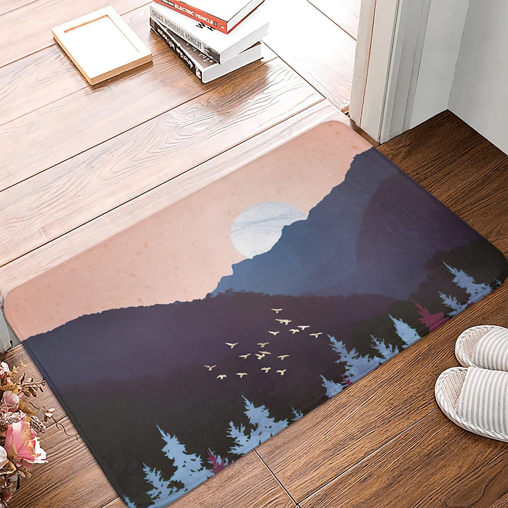 

Mountain Peak Woods Modern Kitchen Carpet Doormat For Entrance Door Home Hallway Floor Living Room Home Rug Non-Slip Bath Mat