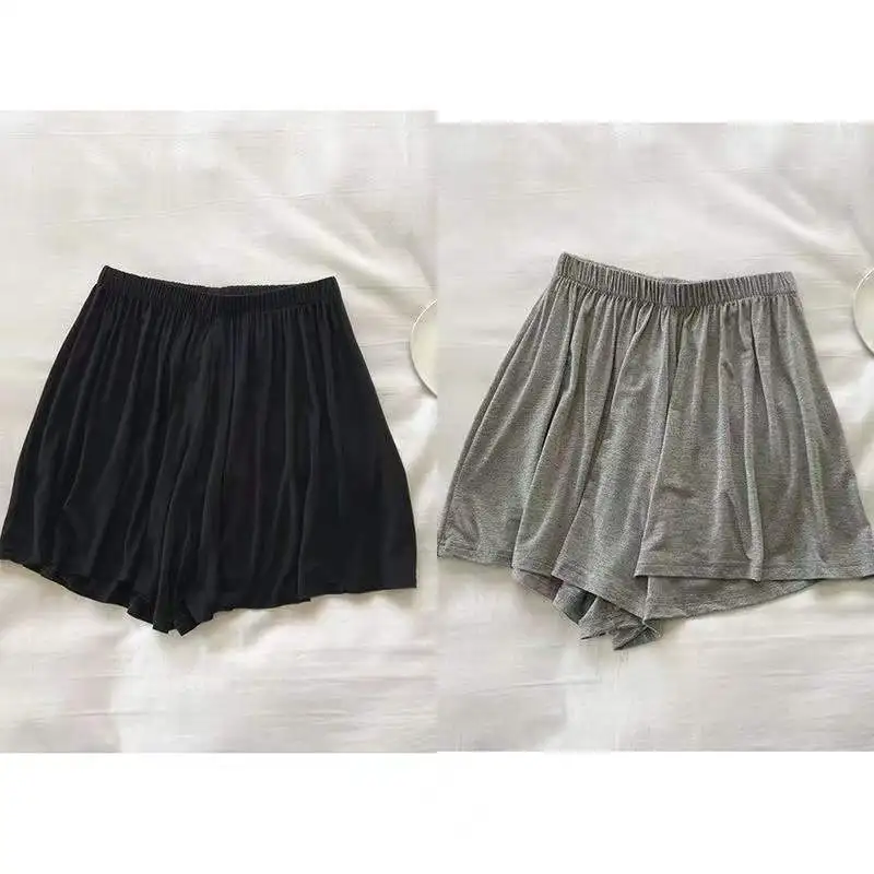 Description Picture 3 of itemSummer Women's Shorts Modal Breathable Solid Color Sports Fashion Casual High Waist Shorts Super Lightweight Home Clothes