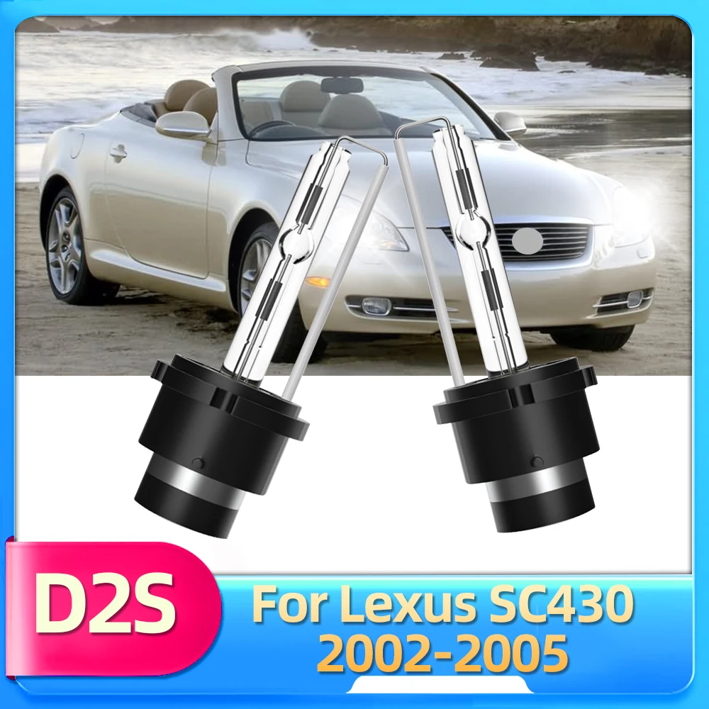 

Ксеноновые HID лампы LSlight D2S 6000K, 2 шт., лампы 35 Вт светильник для Lexus SC430 2002 2003 2004 2005, сменные фары 12 В, автомобильные лампы