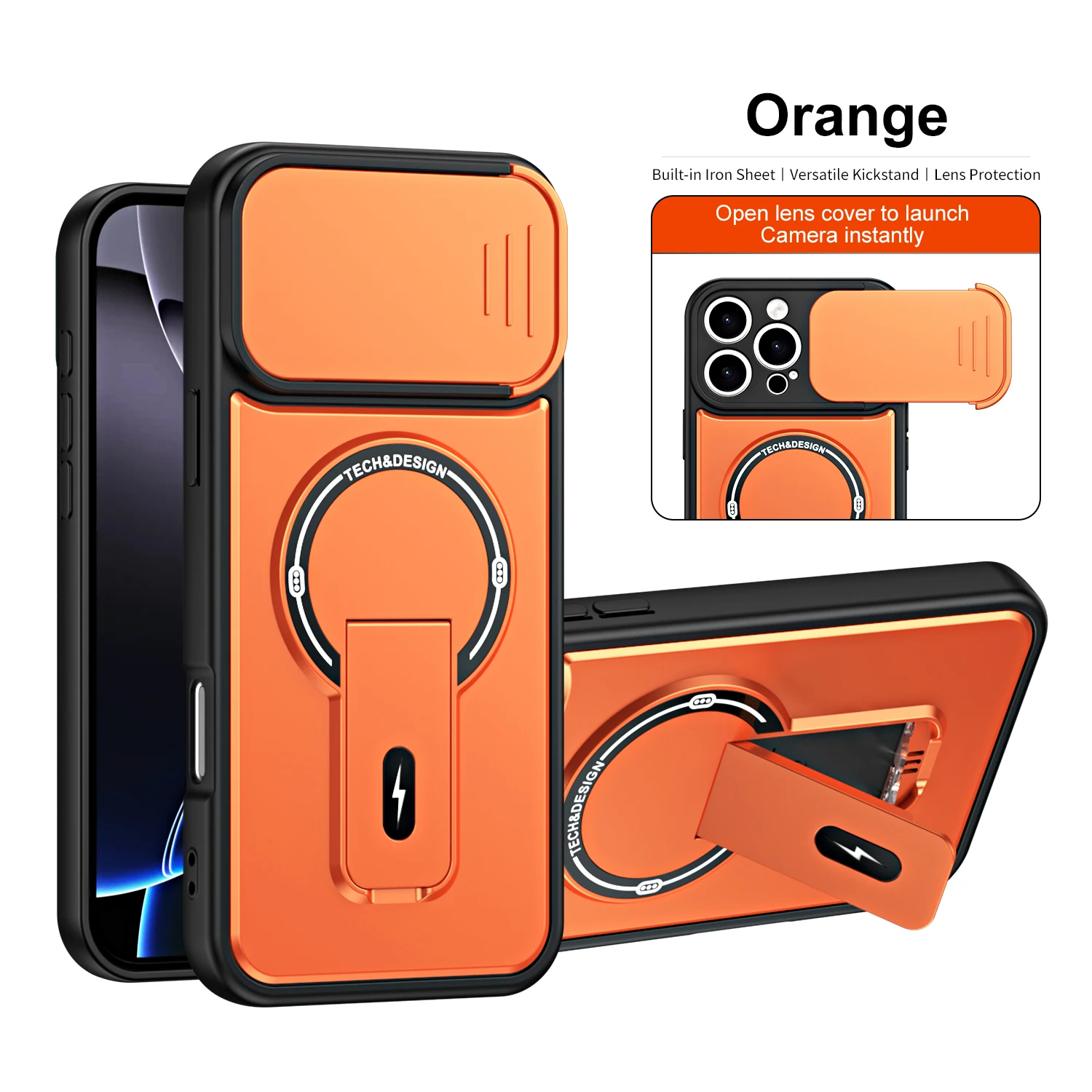 Magnetic Bracket Holder with Shockproof Lens Protection Cover