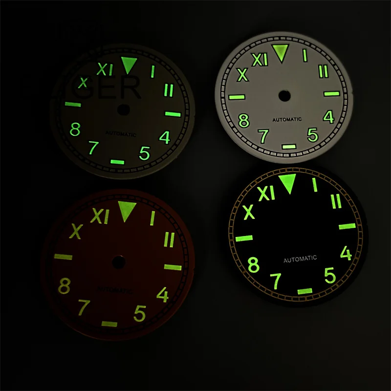 BLIGER 29mm Black White Yellow Gray California Watch Dial