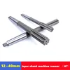 H7 W6542 HSS taper shank machine reamer 12-40mm, Morse taper shank for machine tool chuck hole expansion and precision cutting 1