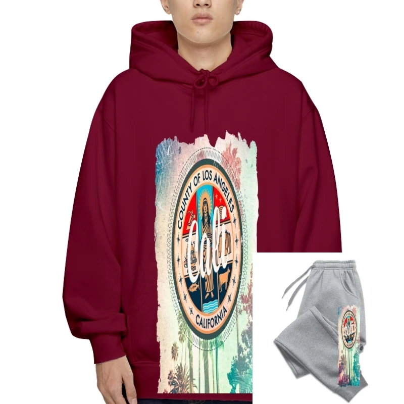 

California Los Angeles SweaHoody Sweatshirt Hoodie Design Travel High Quality Unisex Women Autumnted Custom Printed SweaHoody Sw