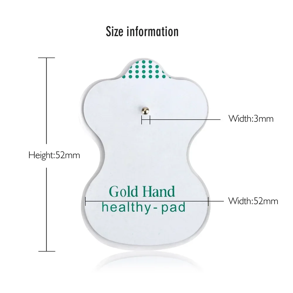 10/30/50Pcs EMS Electrode Pads Reusable Acupuncture Therapeutic Pulse Patch Self-Adhesive Tens Irritate Massage Electrodes Pad