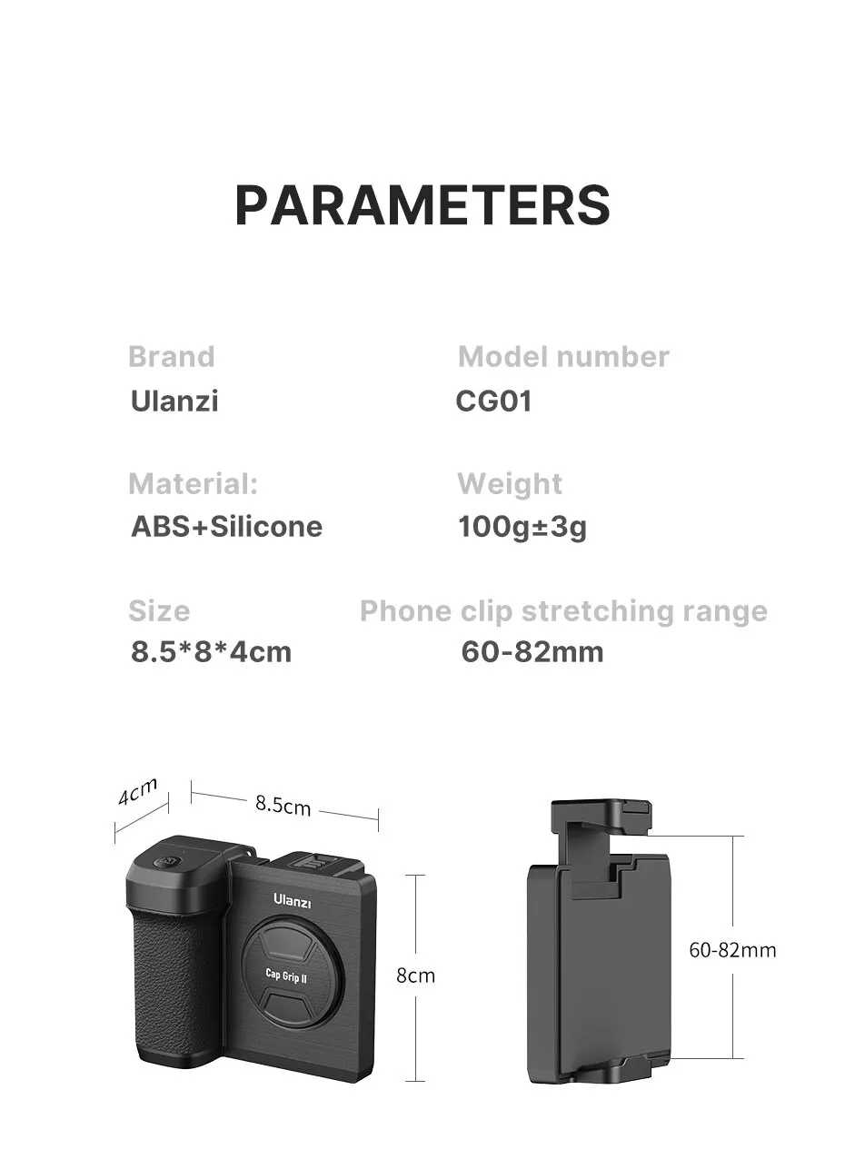 Perche à selfie portable Bluetooth avec obturateur de téléphone pour la photographie Vlog iOS Android