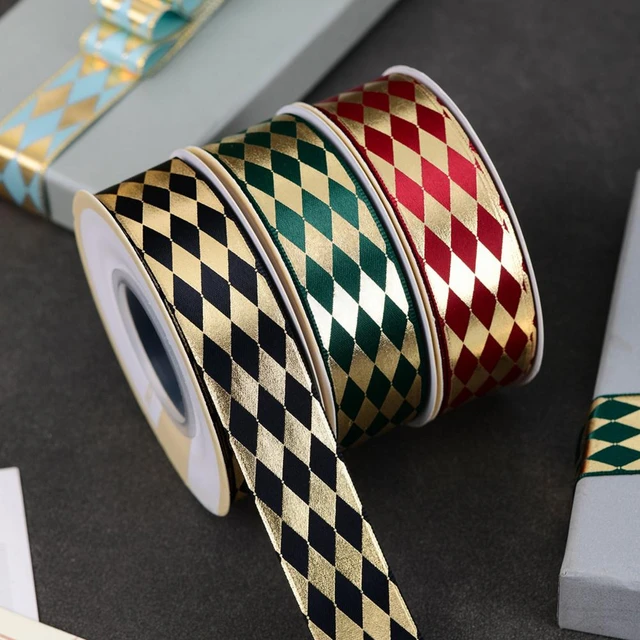 Wholesale Rhombus Pattern Polyester Ribbon 