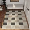 Entrance Door Mat Household Dustproof Floor Mats Loop Velvet Non-slip Carpet Large Area Rug Striped Style Home Decoration Rugs 4