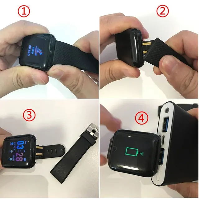 Montre intelligente 116Plus, écran de document, comptage des pas, mode multi-sport – Image 6