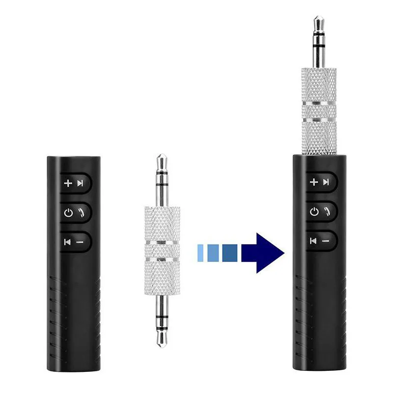 

3.5mm Jack Wireless Bluetooth-compatible 5.0 Receiver Adapter Wireless Aux Receiver Adapter for Headphone PC Music MP3