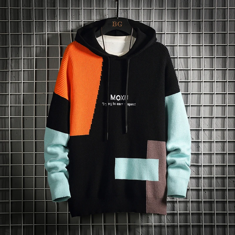 

Hooded Jumper Designer Sweater Men's Patchwork Pullovers Women Oversize Luxury Hoodie Autumn Winter American High Street Top