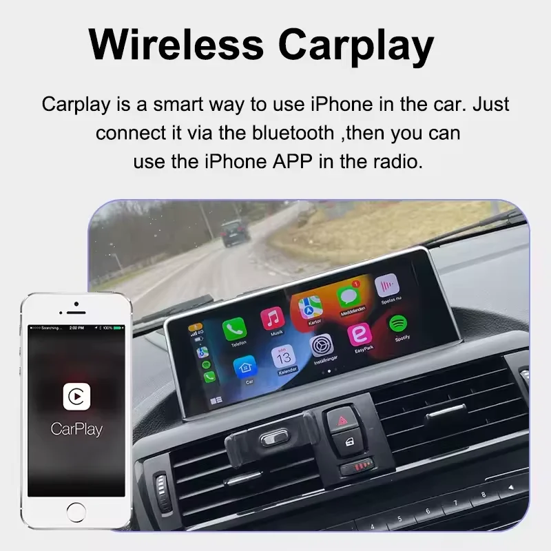 Radio para Auto Qualcomm de 8 Núcleos, 8+128GB, CarPlay Inalámbrico, Android Auto, Pantalla Multimedia para BMW X3 E83 2003-2011, Navegación GPS, AUX, Pantalla Táctil 5