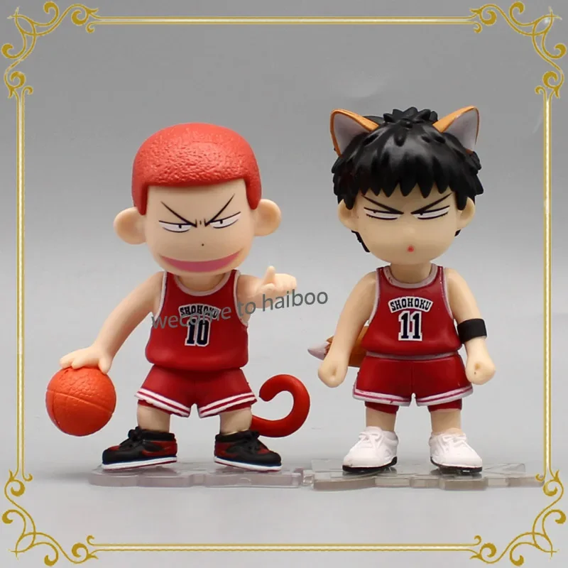 

6cm Slam Dunk Sakuragi Hanamichi Anime Figures Basketball Team Figure Cute Q Figurine Pvc Statue Model Doll Collectible Gifts