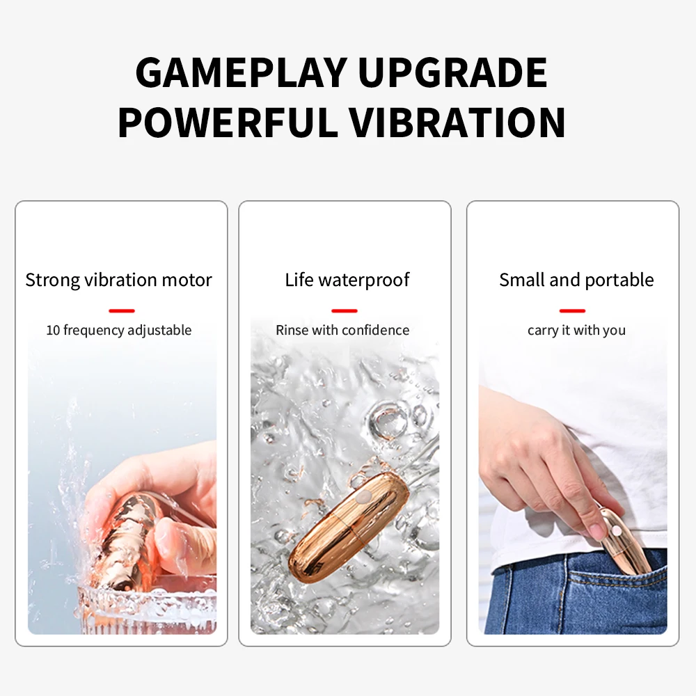 Bullet vibrator stimulateur clitoridien connecté rechargeable_voghion.com