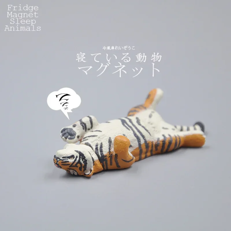 

Creative Fridge Magnet Tiger Wild Animal Model Toy Ornaments