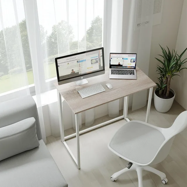 Folding Desk Foldable Small Computer Desk Writing Table for Small Place Easy Assembly