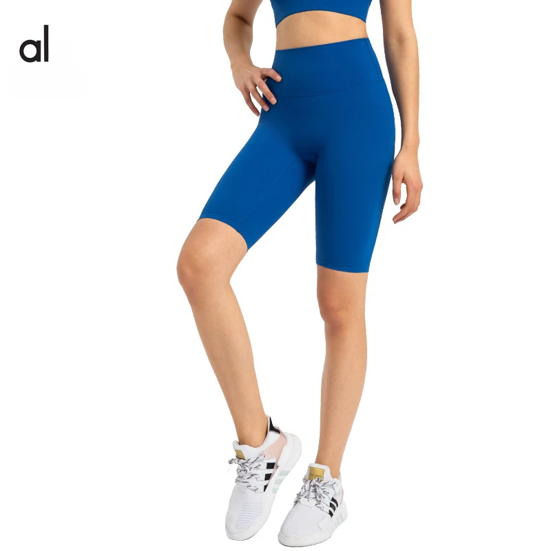 

Yoga Women with Logo New Five Point Yoga Pants Elastic Slim Fit Women's Running Fitness Sports Shorts No Awkward Thread